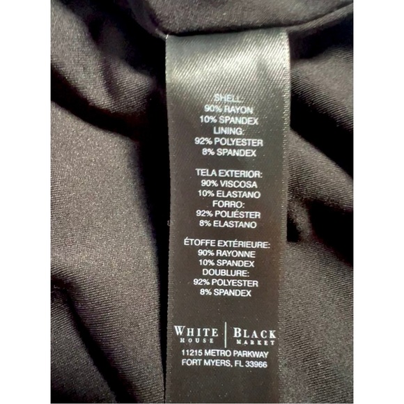 White House Black Market (WHBM) Sleeveless Striped Ruched Sheath Dress - Size 2 - Picture 4 of 4